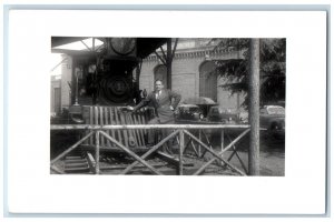 1942 Southern Pacific #1 J.C. Hammond Train Sacramento CA RPPC Photo Postcard