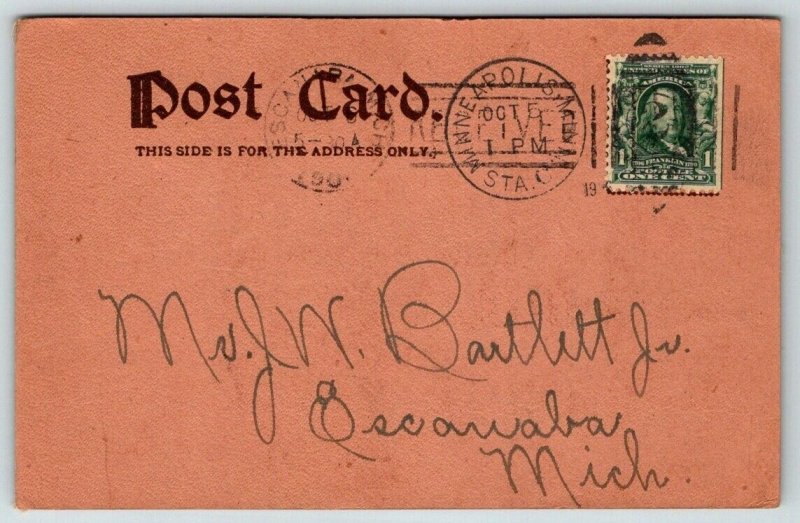 Twin Cities  Minnesota  Something Doing All the Time   Postcard  1916