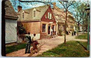 Postcard - The Margaret Hunter Shop and The Golden Ball - Williamsburg, Virginia