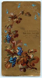 c1880s Orange, Massachusetts J. E. Conant News-Dealer Book Seller Trade Card C40