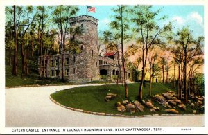 Tennessee Chattanooga Cavern Castle Entrance To Lookout Mountain Cave Curteich