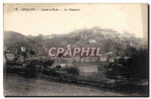 Old Postcard Avallon Cousin Roche Les Tanneries