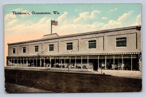 J98/ Oconomowoc Wisconsin Postcard c1910 Thompson's Store Building 481