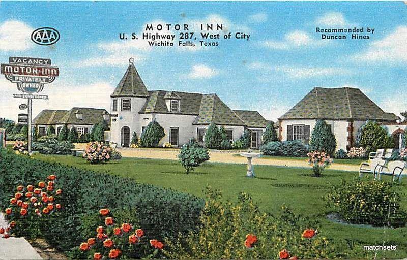 E.C. Kropp CO Motor Inn WHICITA, KANSAS 1465 postcard