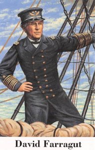 David Farragut Midshipmen at age 9, USA Civil War Unused 