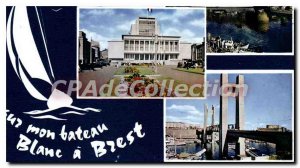 Modern Postcard Brest Maritime Prefecture Chateau Penfeld City Hall