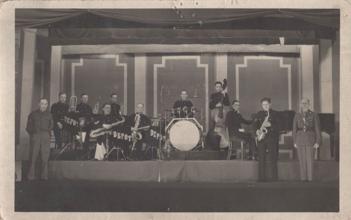 Royal Military Signals Band at Ossett Yorkshire Live in WW2 Old