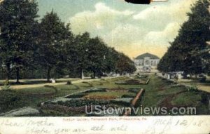 Sunken garden Fairmont park - Philadelphia, Pennsylvania PA  