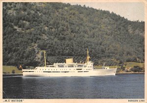 MS Meteor Bergen Line Ship 1957 