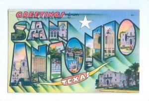 LP66 LARGE letter, San Antonio, Texas, Postcard.