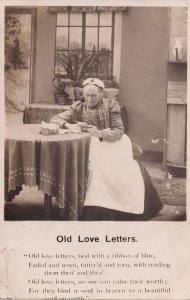 Old Love Letters Grandma Antique Real Photo Poetry Postcard