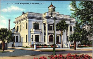 Charleston, SC South Carolina  VILLA MARGHERITA~Battery Hotel  ca1940's Postcard