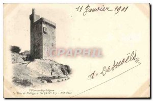 Old Postcard Villeneuve Avignon Tower of Philip the Fair XIV century