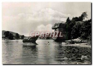 Modern Postcard Frontiere Franco-Suisse Villers le Lac the Doubs Basins of He...