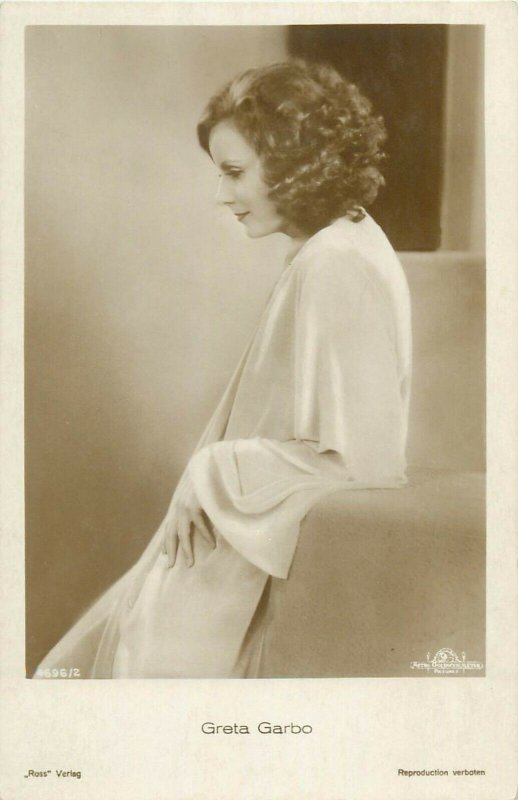 Actress Greta Garbo postcard