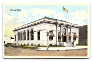 Post Office Abilene Kansas c1924 Postcard