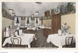 POTTSVILLE , Pennsylvania , 1910s ; Little Cafe , Interior