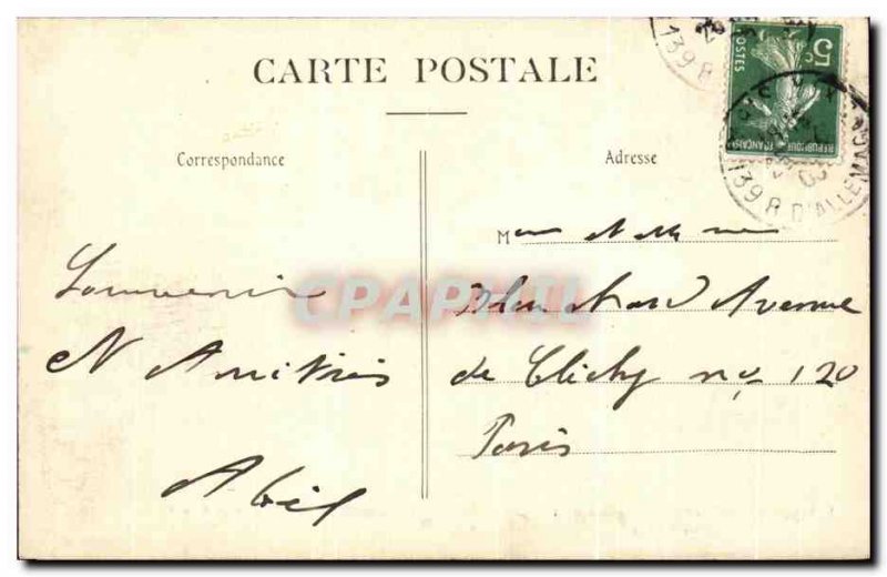 Old Postcard Paris Buttes Chamont The Boat Treader