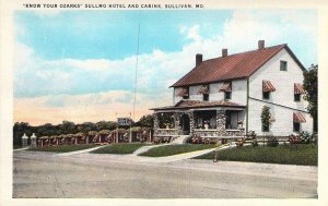 c.'30's,RARE Route 66, Sullmo Hotel,on Rt 66,Sullivan, Mo,Msg, RPO, Old Postcard