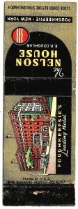 Poughkeepsie NY - The Nelson House matchbook cover