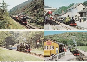 Ravenglass & Eksdale Railway Lake District 4x Vintage Postcard s