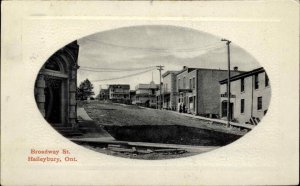 Haileybury Ontario Broadway c1910 Postcard