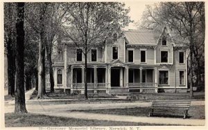 RPPC Guernsey Memorial Library NORWICH, NY Chenango Co. c1910s Vintage Postcard