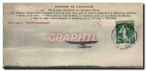 Old Postcard Jet Aviation Flight of Louis Bleriot monoplane Bleriot on