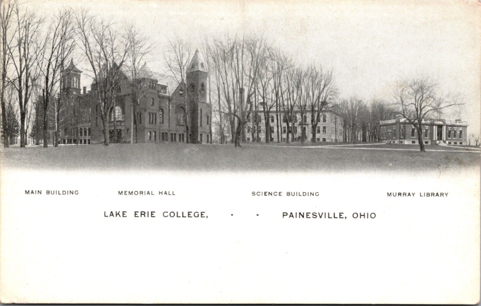 PC Lake Erie College Painesville, Ohio Murray Library Science Memorial
