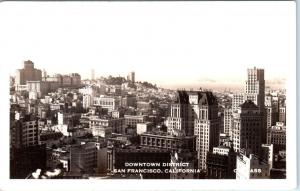 RPPC  SAN FRANCISCO, CA California   DOWNTOWN SKYLINE  in 1939   Postcard