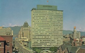 Burrard Street BC Electric Building Vancouver Canada 1960s Postcard