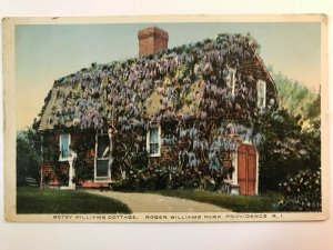 Vintage Postcard 1915 Betsy Williams Cottage Roger William Park Providence RI