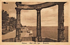 PALERMO SICILY ITALY~HOTEL VILA IGEA-TEMPIETTO-PHOTO POSTCARD