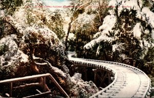 California Mt Lowe Winter Scene 1909