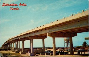 Vtg Sebastian Inlet Between Melbourne & Vero Beach Florida FL Unused Postcard