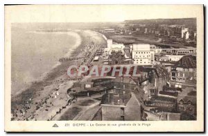 Old Postcard Dieppe Casino and general view of the beach