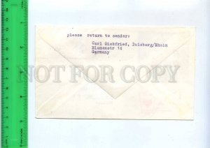 254853 GERMANY LUFTHANSA Bremen London First flight 1961 COVER special postmark
