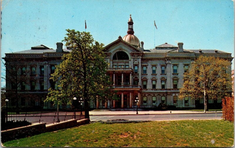 State Capitol Trenton Mercer County NJ New Jersey Postcard Cancel WOB Koppel VTG 