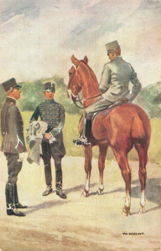 Military postcard Cavalerie Onderofficieren 02.14