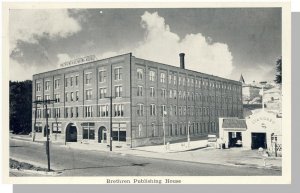 Elgin, Illinois/IL Postcard,Brethren Publishing House, Standard Gas Station,1952