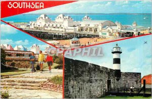 Postcard Modern Southsea the pier Oriental Gardens The Castle