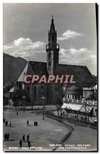 Modern Postcard Bozen Walterplatz Chiesa Parrocchiale