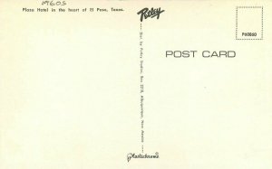 El Paso Texas Plaza Hotel Petley roadside Postcard 20-12763