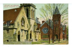 NY - Corning. Episcopal & Methodist Churches 