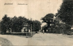 Netherlands Brummen Zutphenseweg Vintage Postcard 08.49