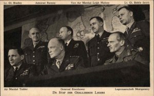 TUCK WWII Admiral Ramsay General Eisenhower Vintage Postcard