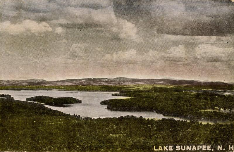 NH - Lake Sunapee. The View from Georges Mills 