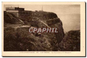 Cap Frehel Old Postcard The Fauconniere and semaphore