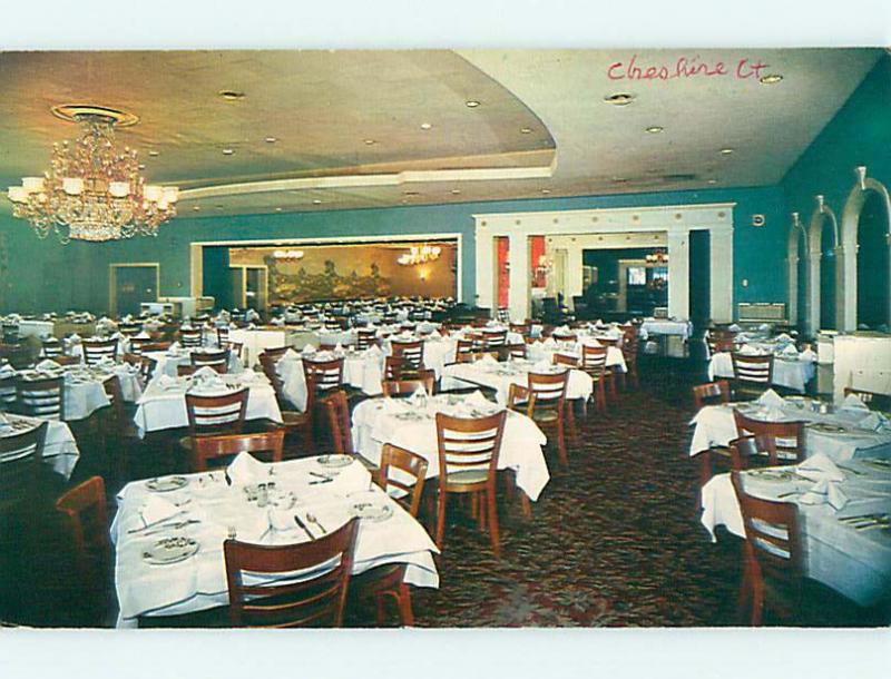 Unused Pre-1980 CRYSTAL ROOM RESTAURANT Cheshire Connecticut CT v6621