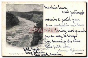 Old Postcard Niagara Falls Gorge of the Niagara River